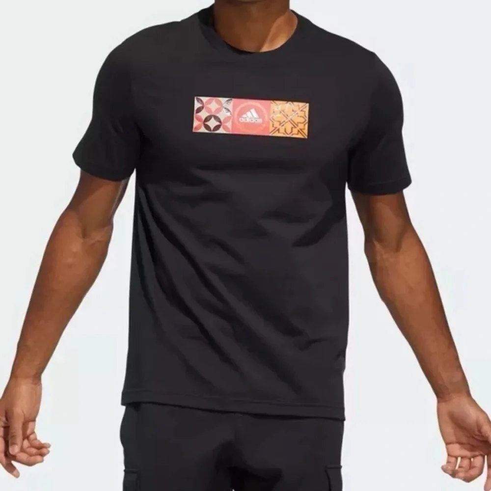 Adidas CNY Graphic Infill Tee Short Sleeve T-Shirt Men’s XL Black Limited